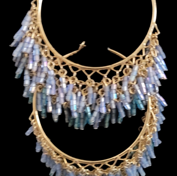 So Good Beads & Chains Statement Earrings - Picture 6 of 9